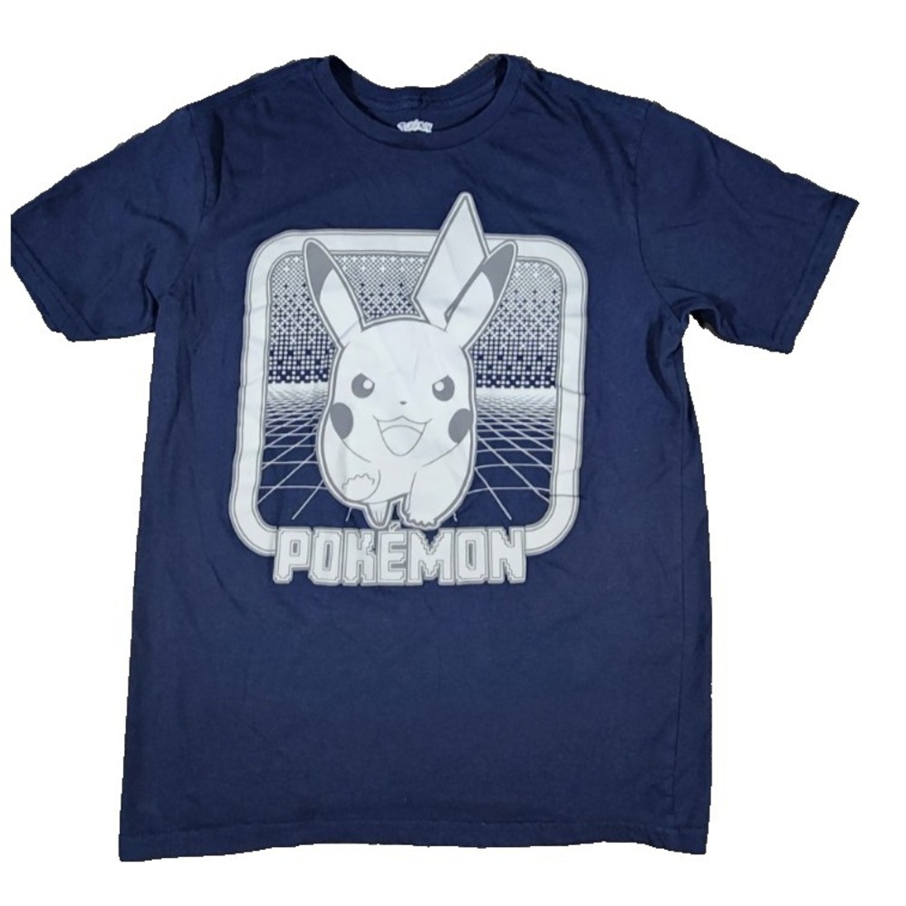 Pokemon Pikachu Navy T-Shirt Boys Size XL
